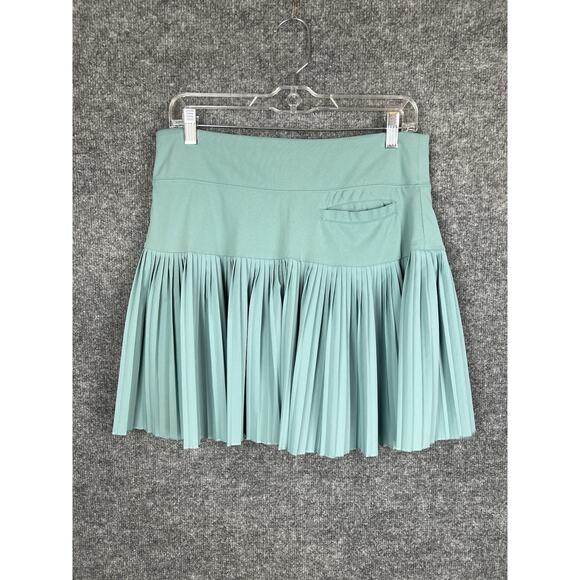 GGBLUE Hixe Sports Golf Set Top L & Skirt M White and Green Bay Leaf's - Picture 6 of 16